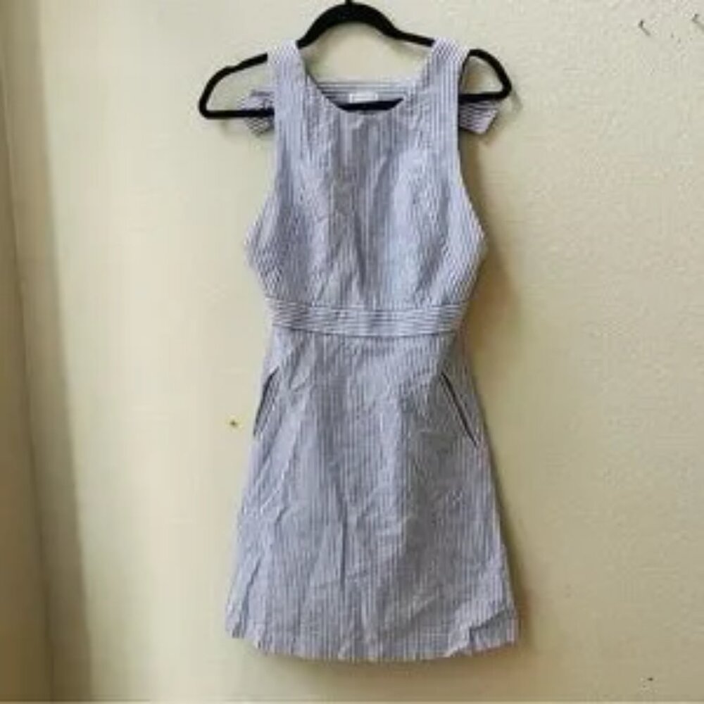 Claudie Pierlot Striped Blue Mini Dress size 4